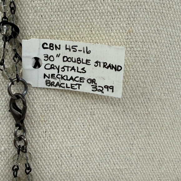14 Lula n Lee 30” NWT Retired Double Strand Crystal Necklace - Picture 2 of 2